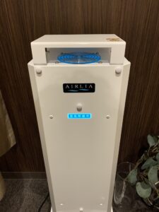 鍼灸指圧マッサージレストレスト　院内　感染対策　空気清浄機　